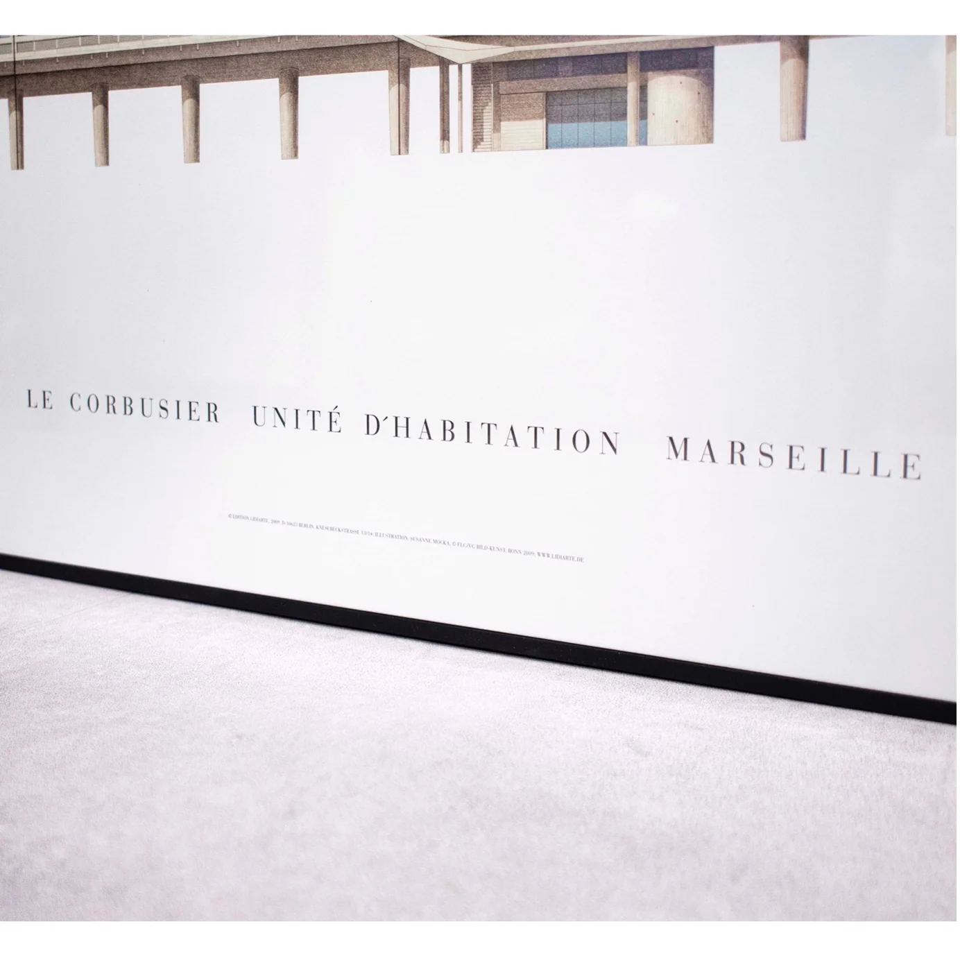 Le Corbusier, Unité d'Habitation, Marseille (Architectural Poster by 'Edition Lidiarte') — Photo 3