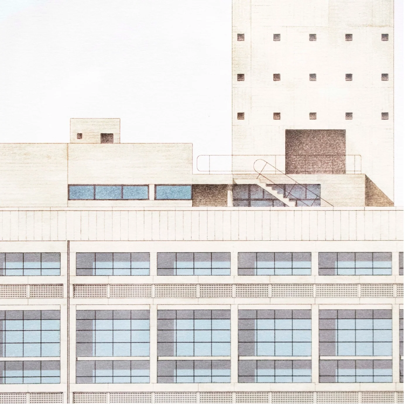Le Corbusier, Unité d'Habitation, Marseille (Architectural Poster by 'Edition Lidiarte') — Photo 4