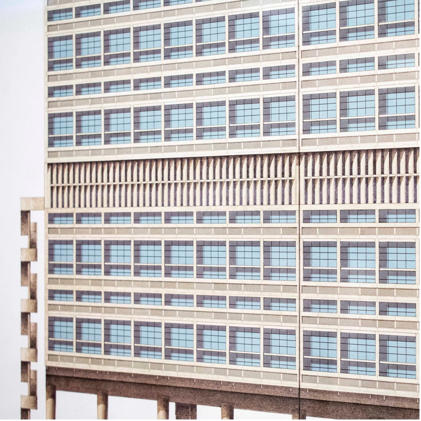 Le Corbusier, Unité d'Habitation, Marseille (Architectural Poster by 'Edition Lidiarte') — Photo 5