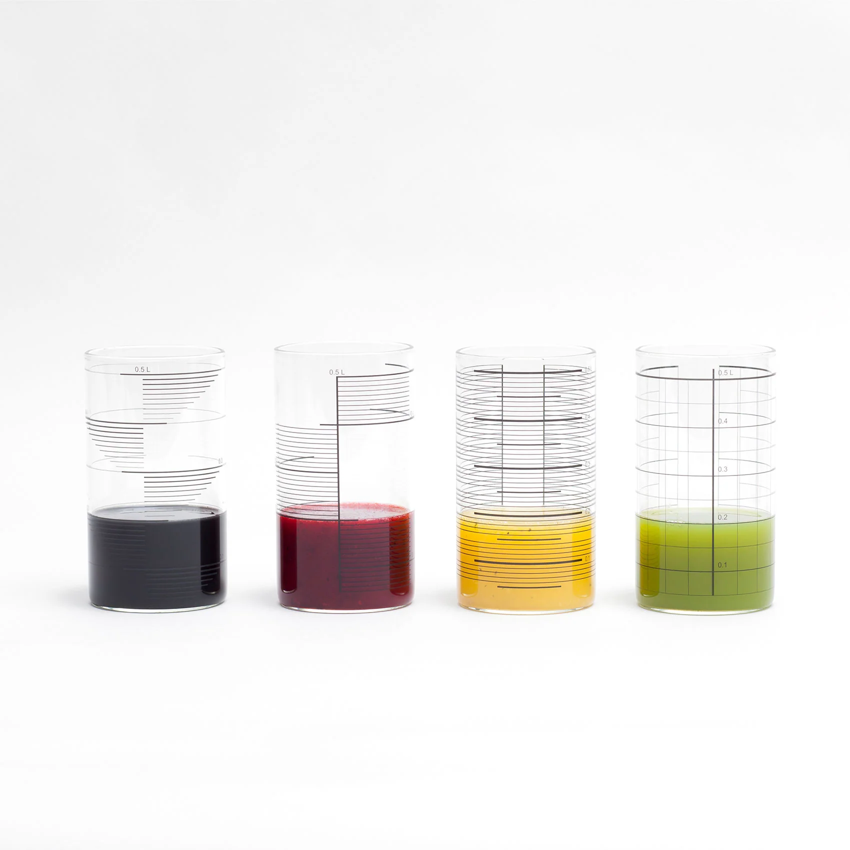Borosilicate glasses 0.5L (Mix set of 4) — Photo 3