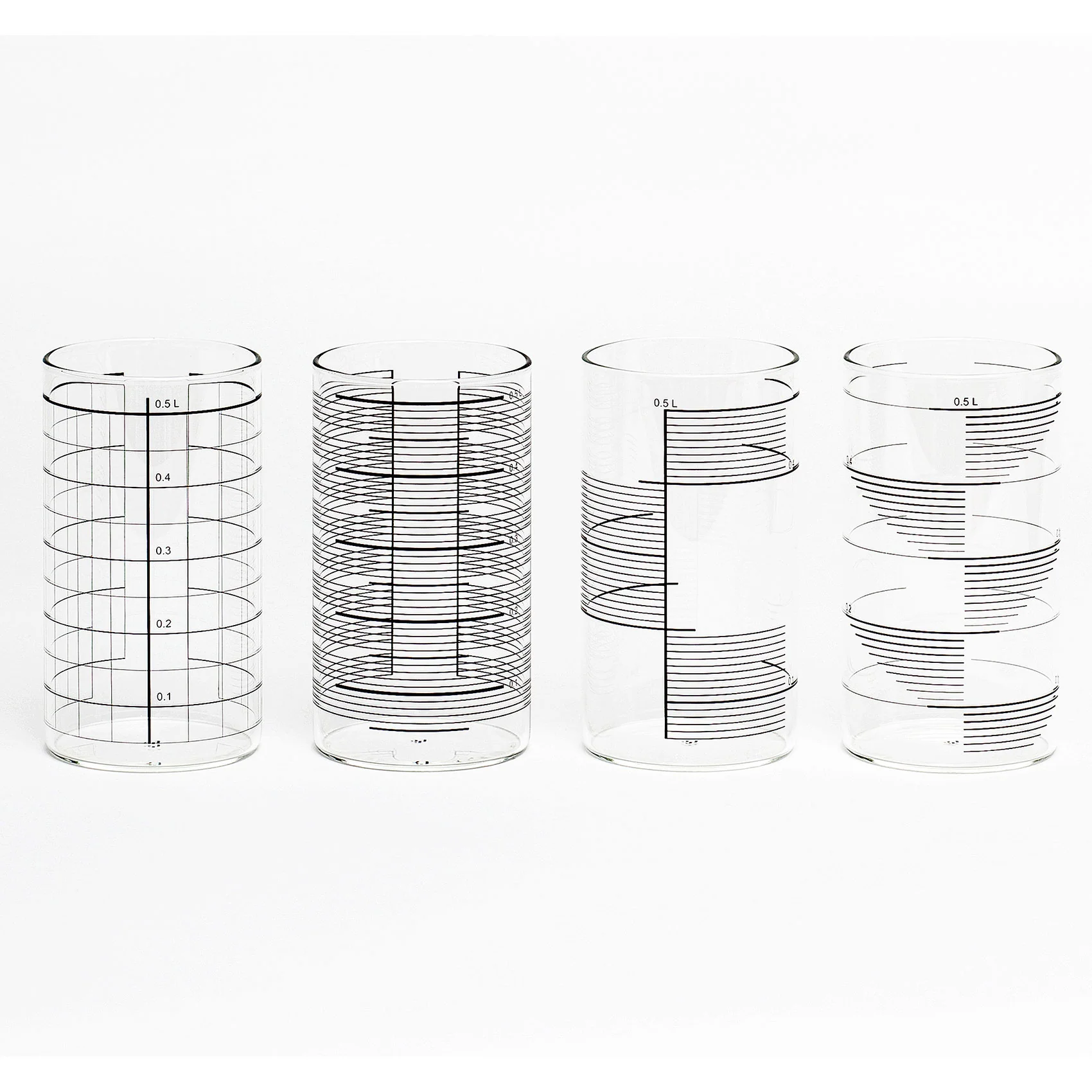 Borosilicate glasses 0.5L (Mix set of 4) — Photo 5