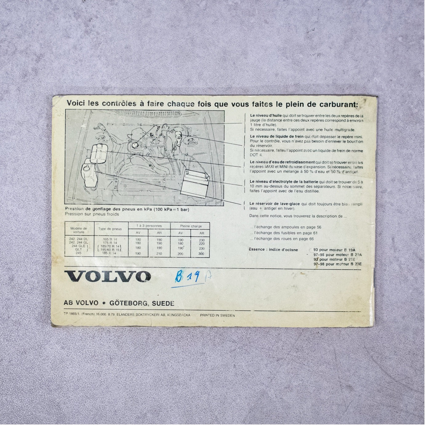 1980 Volvo 240 Series Owners Manual — Photo 4
