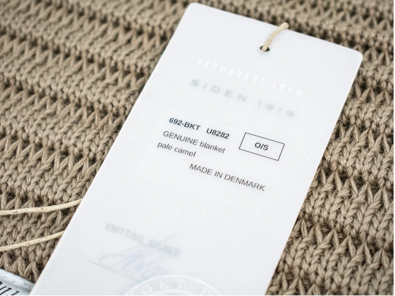 S.N.S. Herning GENUINE blanket_pale camel — Photo 5