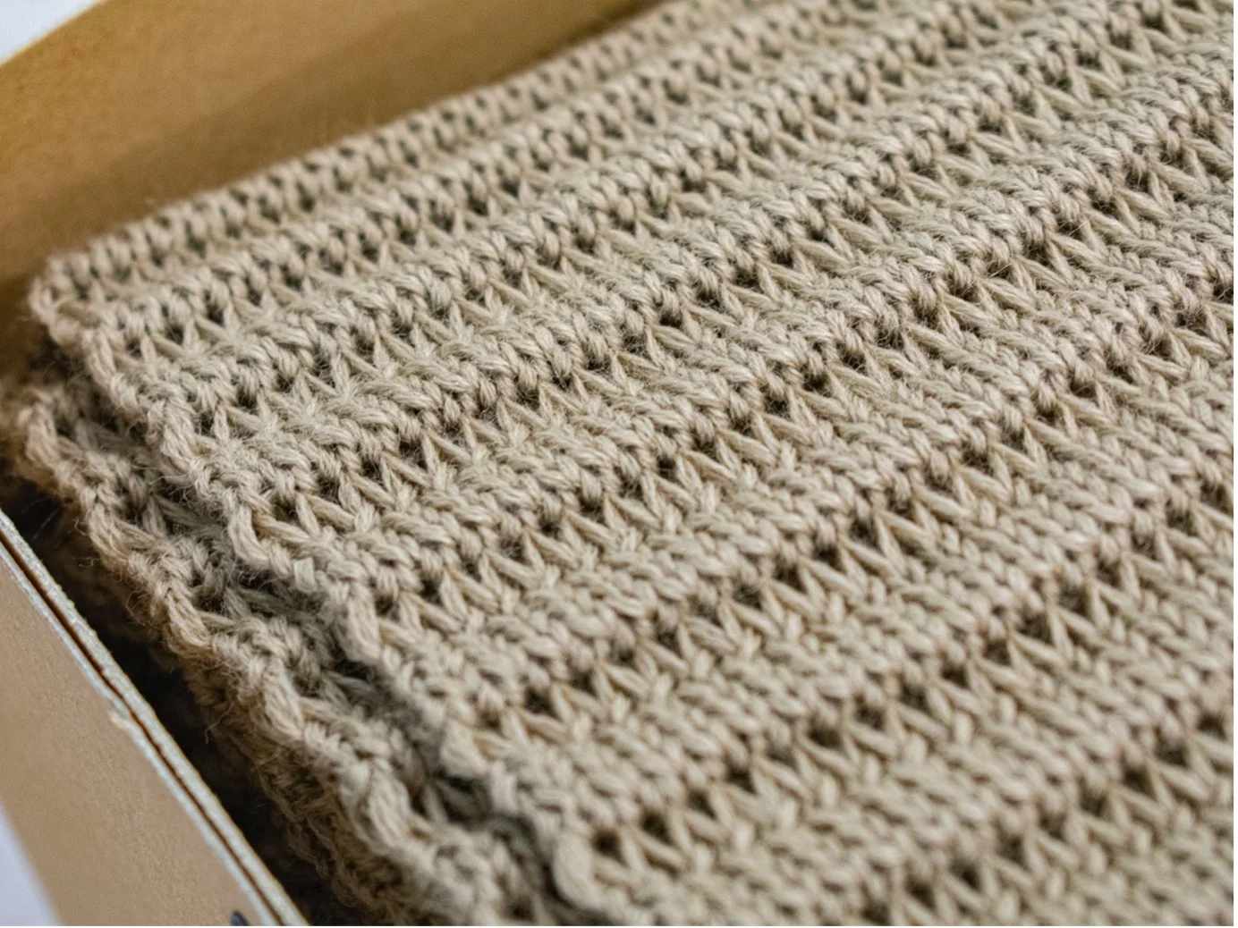 S.N.S. Herning GENUINE blanket_pale camel — Photo 8
